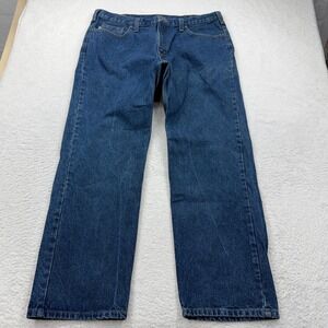 Carhartt B460 DVB Relaxed Fit Mens Jeans 40x32 Blue Denim Work Pants